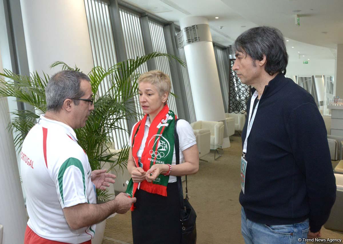 Portuguese diplomat praises FIG Trampoline Gymnastics World Cup in Baku