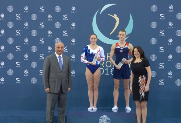 Award ceremony held for winners at FIG World Cup in Trampoline Gymnastics in Baku (PHOTOS)