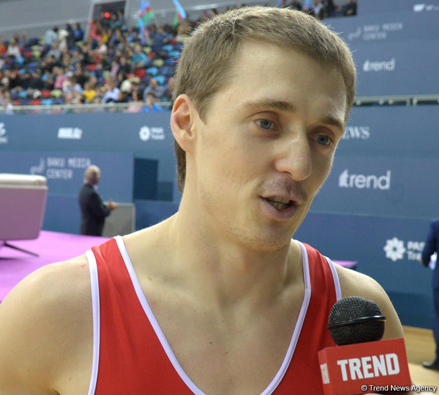Russian gymnast looking forward to performing at National Gymnastics Arena in Baku again