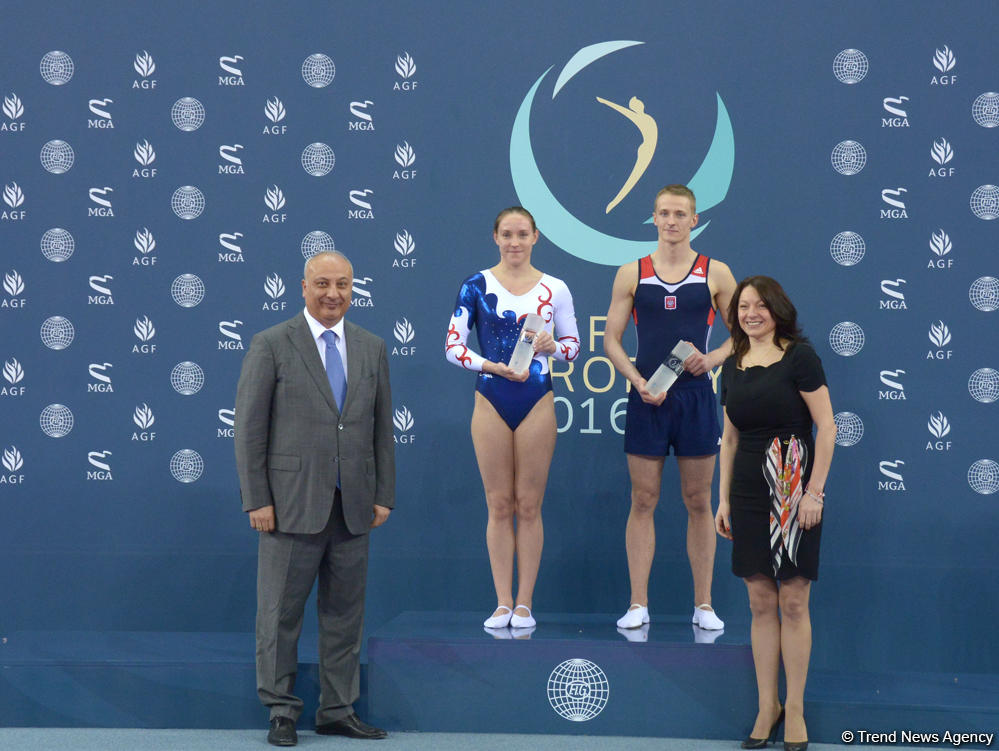 Award ceremony held for winners at FIG World Cup in Trampoline Gymnastics in Baku (PHOTOS)