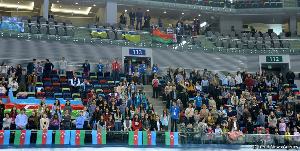 Award ceremony held for winners at FIG World Cup in Trampoline Gymnastics in Baku (PHOTOS)