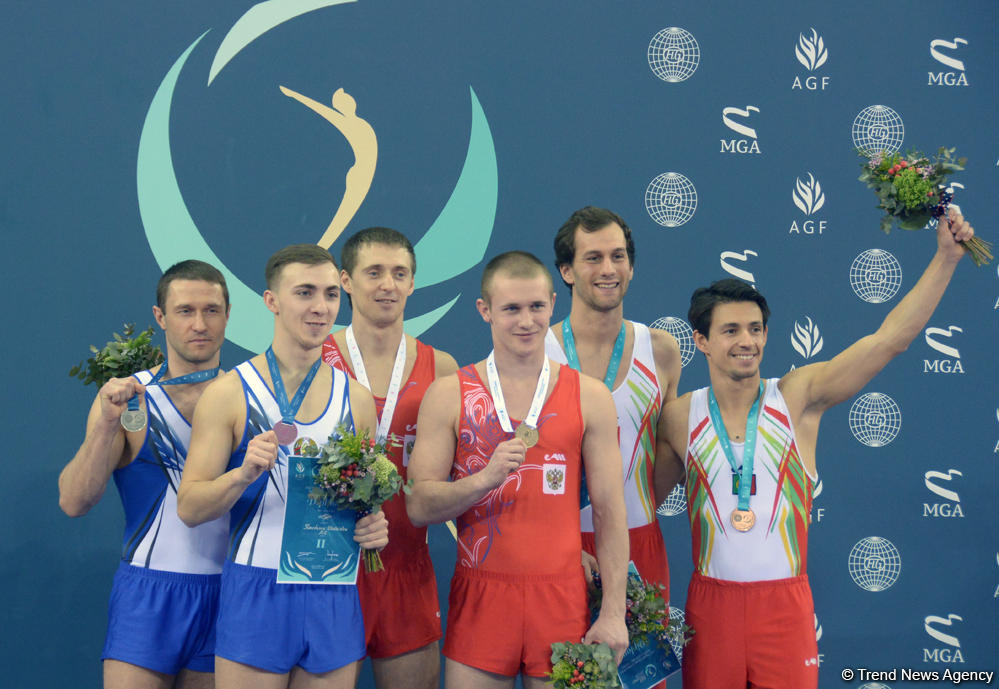 Award ceremony held for winners at FIG World Cup in Trampoline Gymnastics in Baku (PHOTOS)