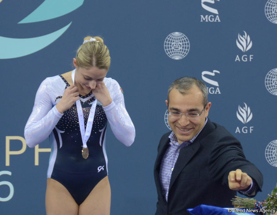 Award ceremony held for winners at FIG World Cup in Trampoline Gymnastics in Baku (PHOTOS)