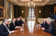 President Ilham Aliyev meets with US public figures
