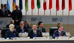 Azerbaijani president participates in 4th Nuclear Security Summit Opening Plenary (PHOTO)