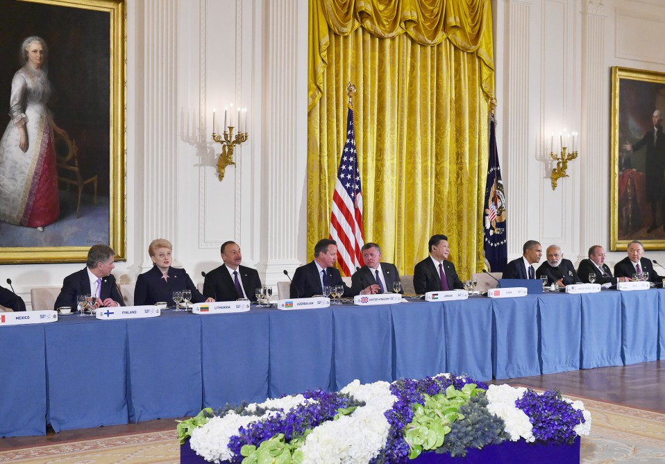 President Ilham Aliyev attends dinner reception hosted by US President for heads of state and government