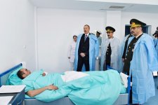 Azerbaijan’s president visits injured servicemen at Defense Ministry’s Central Clinical Hospital