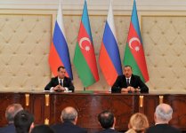 President Aliyev: Medvedev’s visit - proof of friendly attitude to Azerbaijan