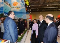 Ilham Aliyev with spouse attends Azerbaijan International Travel and Tourism Fair