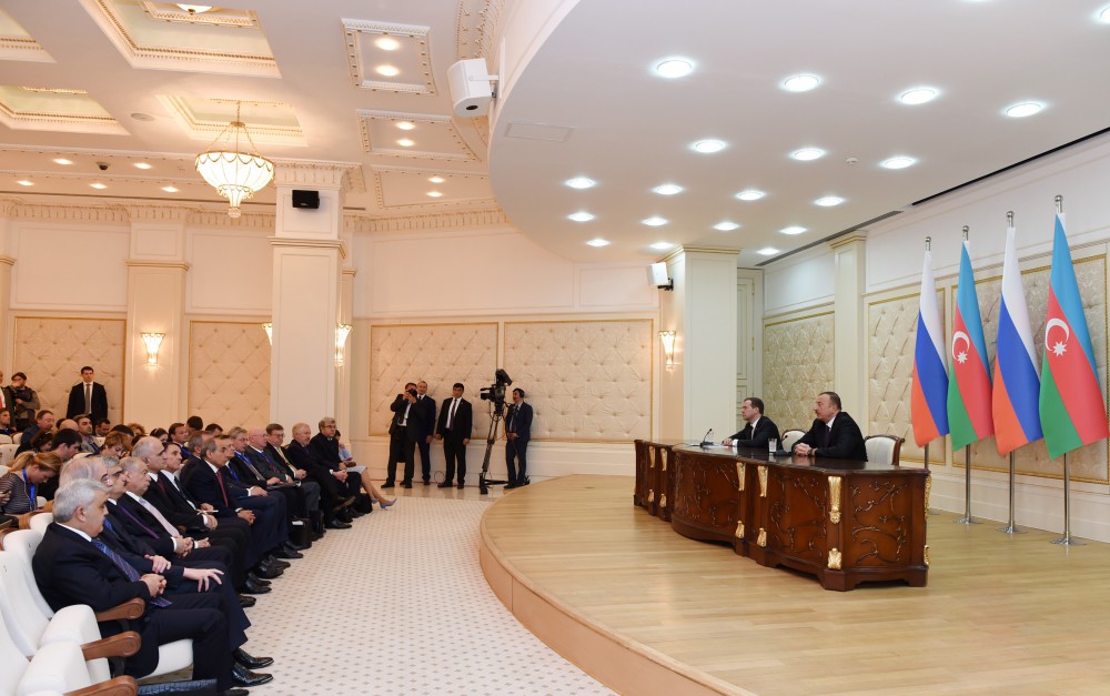 President Aliyev: Medvedev’s visit - proof of friendly attitude to Azerbaijan