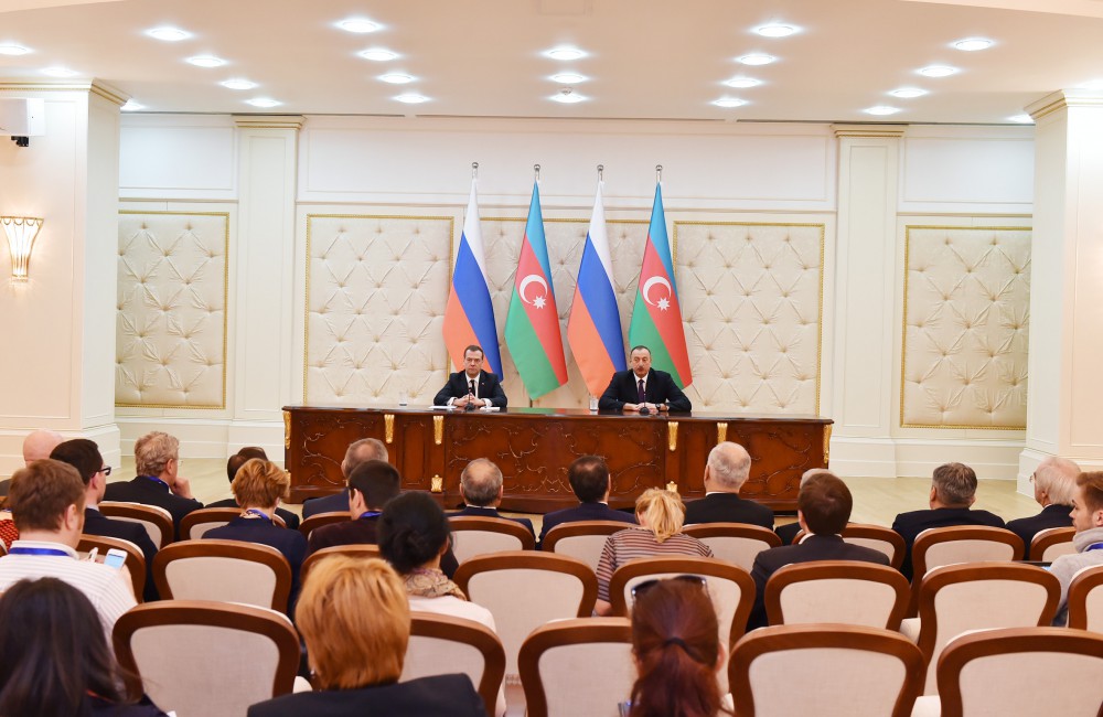 President Aliyev: Medvedev’s visit - proof of friendly attitude to Azerbaijan