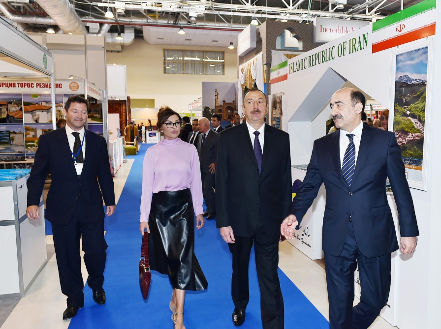 Ilham Aliyev with spouse attends Azerbaijan International Travel and Tourism Fair