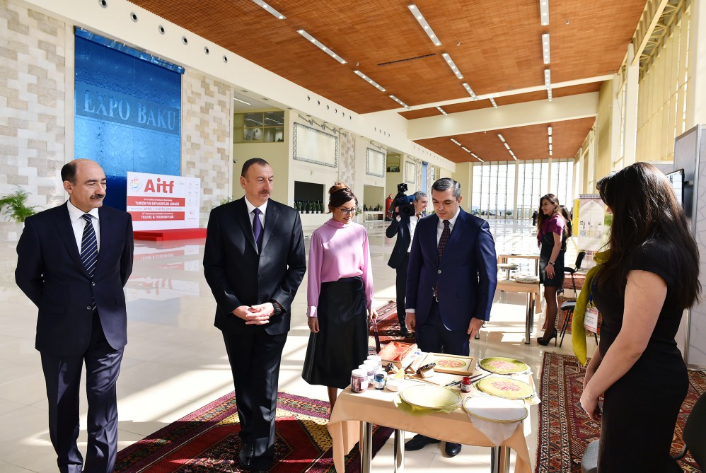 Ilham Aliyev with spouse attends Azerbaijan International Travel and Tourism Fair