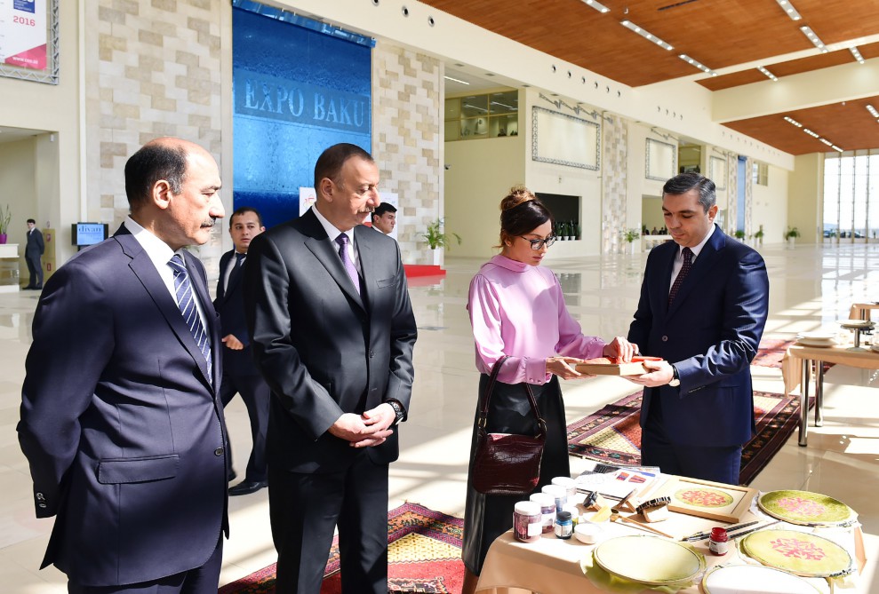 Ilham Aliyev with spouse attends Azerbaijan International Travel and Tourism Fair