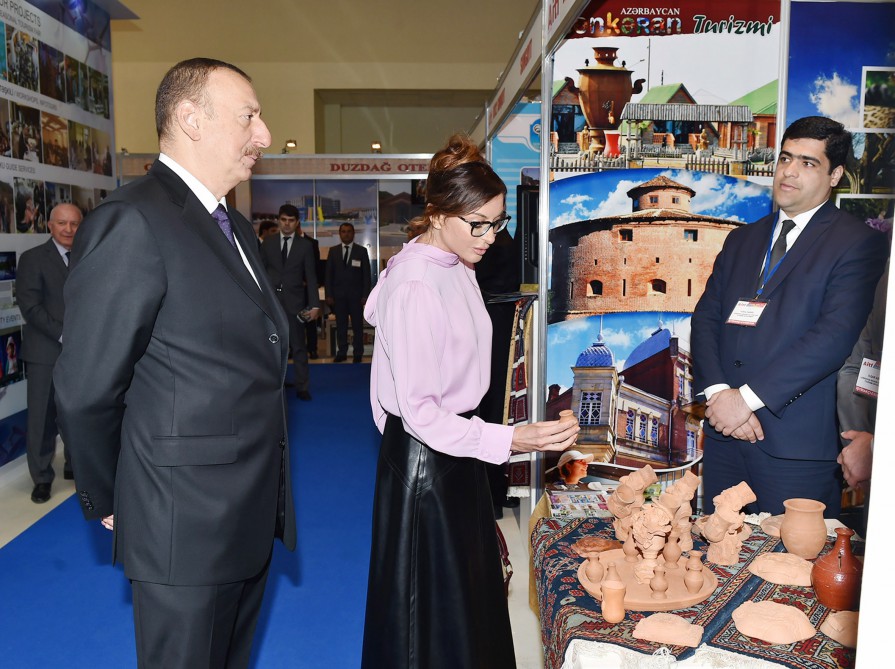 Ilham Aliyev with spouse attends Azerbaijan International Travel and Tourism Fair