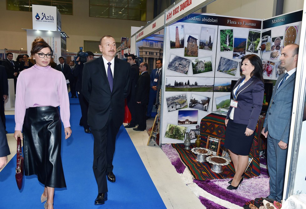 Ilham Aliyev with spouse attends Azerbaijan International Travel and Tourism Fair