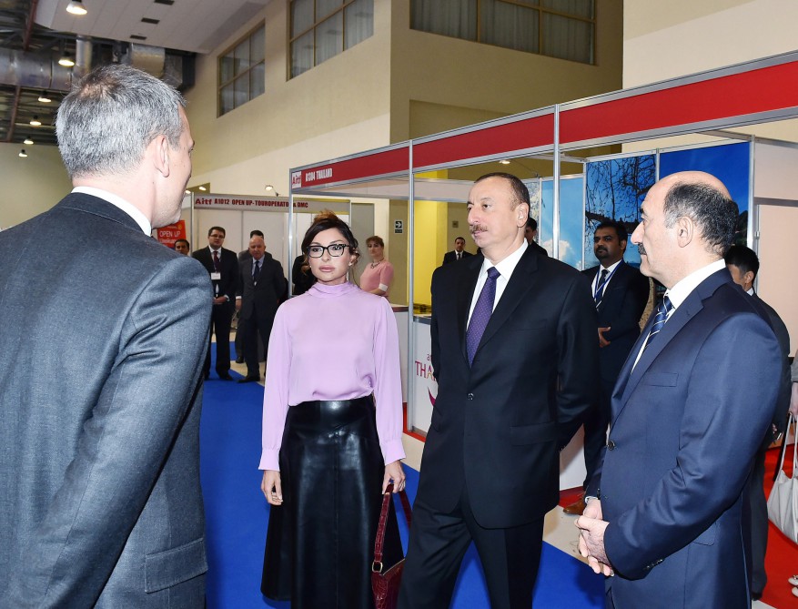 Ilham Aliyev with spouse attends Azerbaijan International Travel and Tourism Fair