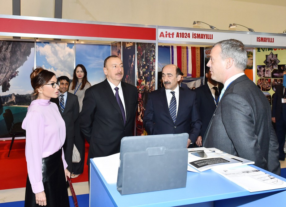 Ilham Aliyev with spouse attends Azerbaijan International Travel and Tourism Fair