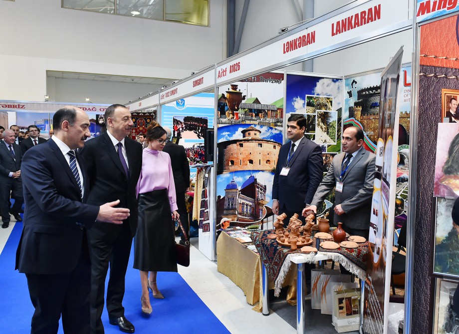 Ilham Aliyev with spouse attends Azerbaijan International Travel and Tourism Fair