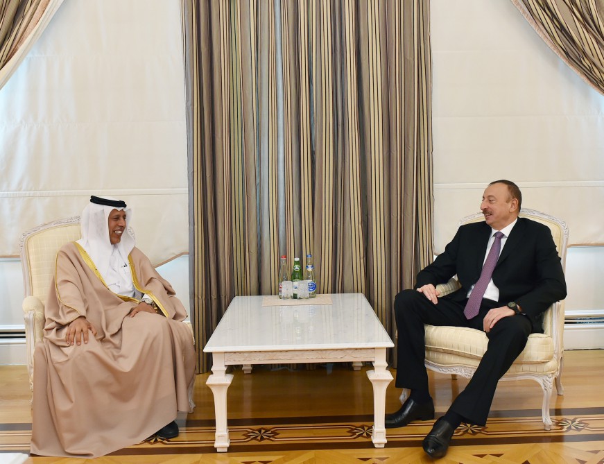 President Aliyev receives Qatari deputy PM