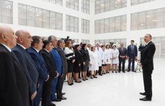 President Aliyev attends opening of Aghsu District Central Hospital’s new building