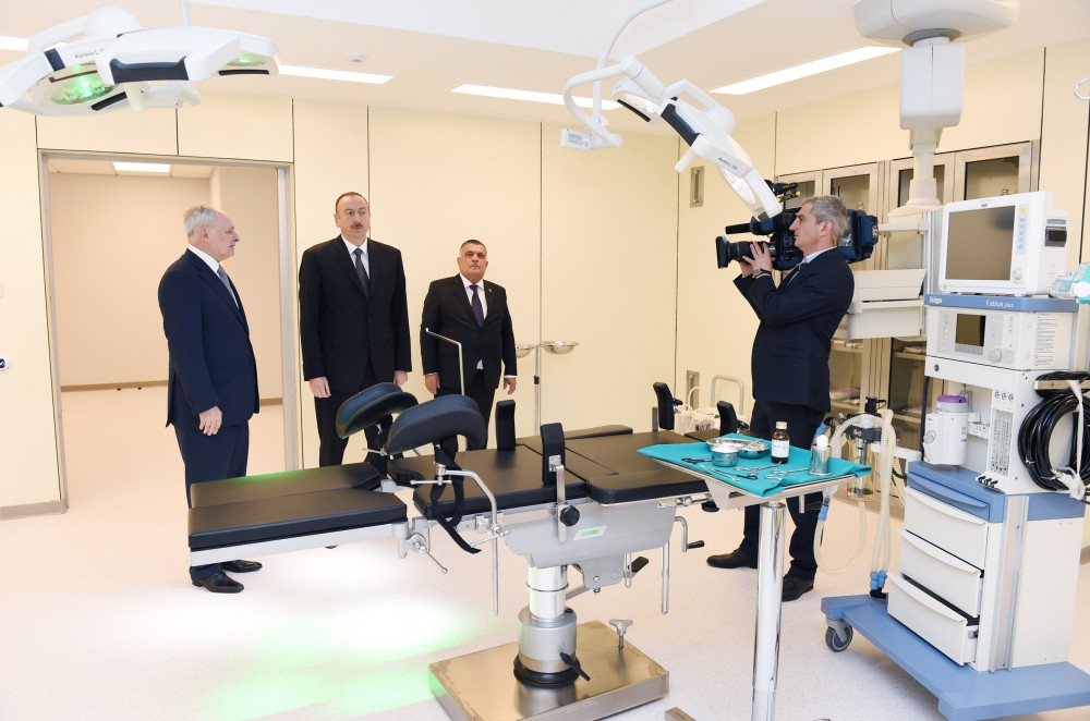 President Aliyev attends opening of Aghsu District Central Hospital’s new building