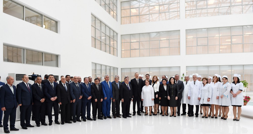 President Aliyev attends opening of Aghsu District Central Hospital’s new building
