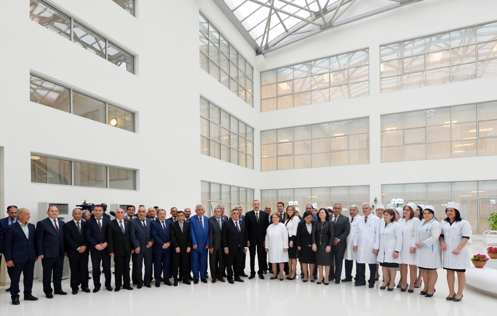 President Aliyev attends opening of Aghsu District Central Hospital’s new building