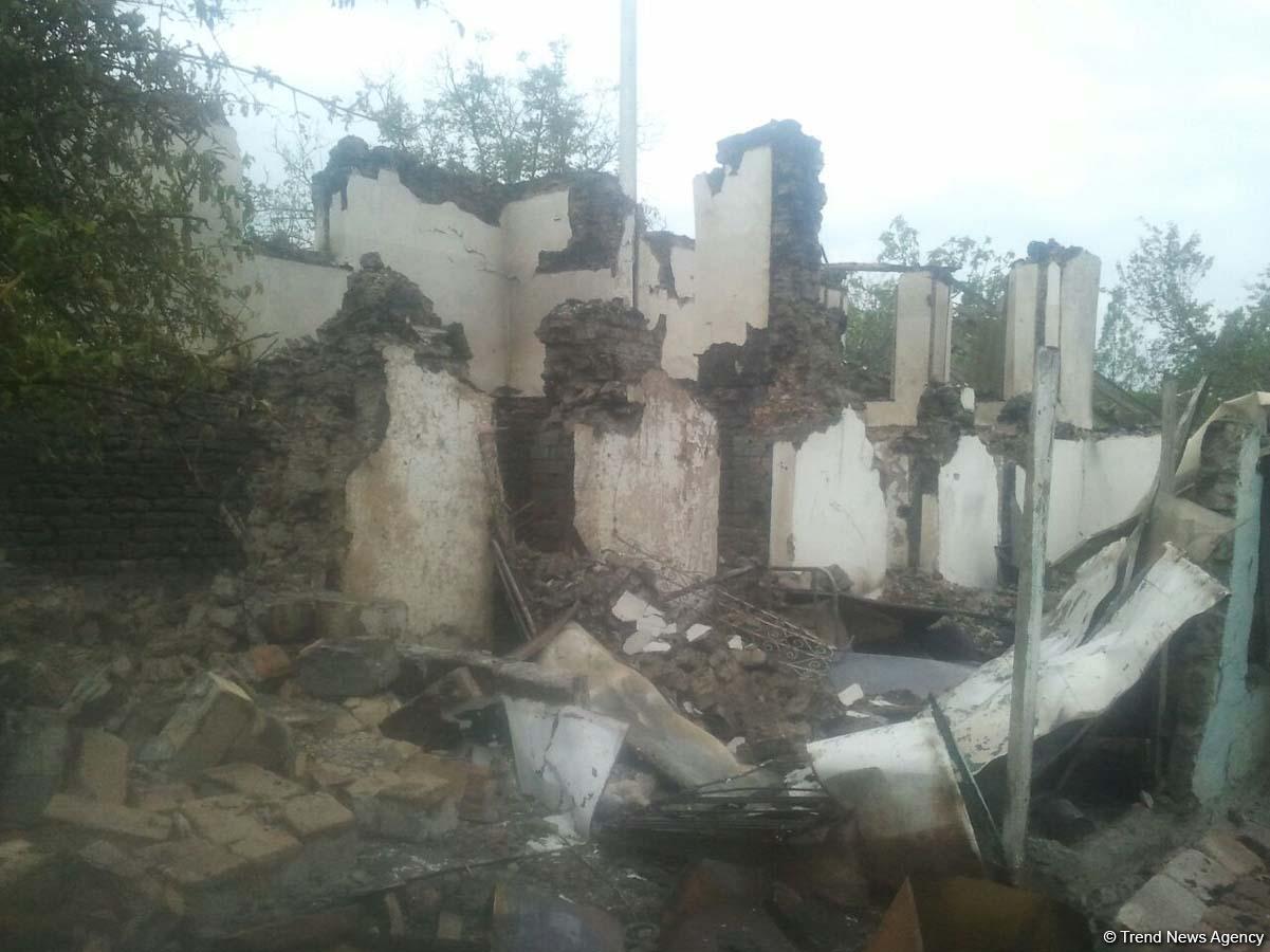 Armenian shelling severely damages Azerbaijan’s Garakhanli village (PHOTOS)