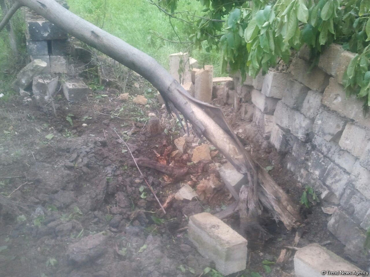 Armenians destroy houses in Azerbaijan’s Garadaghli village (PHOTOS)