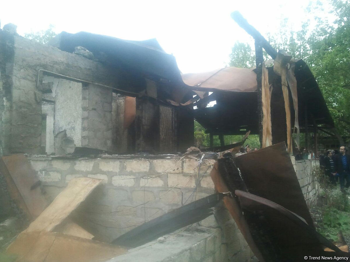 Armenians destroy houses in Azerbaijan’s Garadaghli village (PHOTOS)