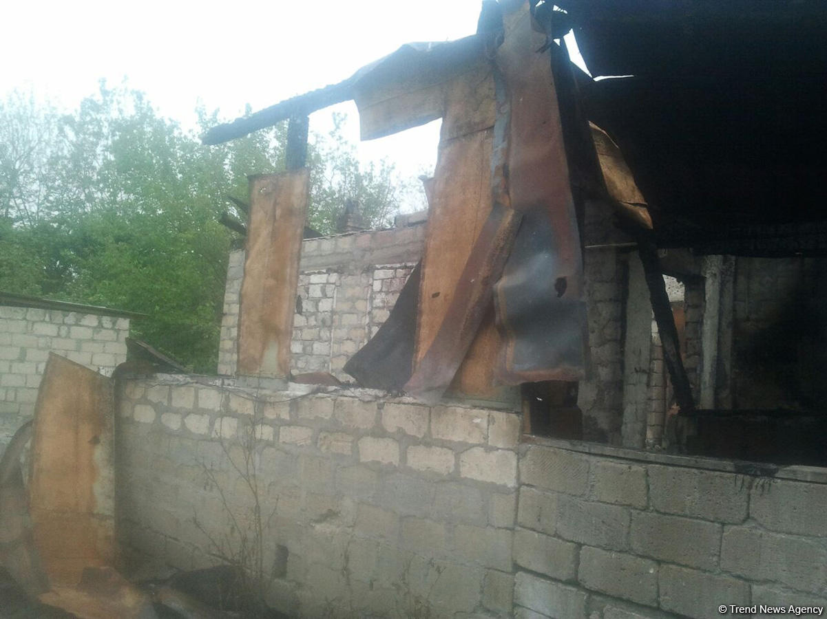 Armenians destroy houses in Azerbaijan’s Garadaghli village (PHOTOS)