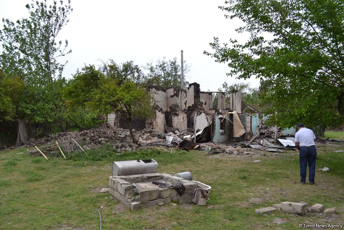 Armenians continue to shell civilians in Azerbaijan’s frontline districts (PHOTO)
