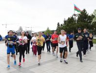Heydar Aliyev Foundation VP Leyla Aliyeva participates in Baku Marathon 2016