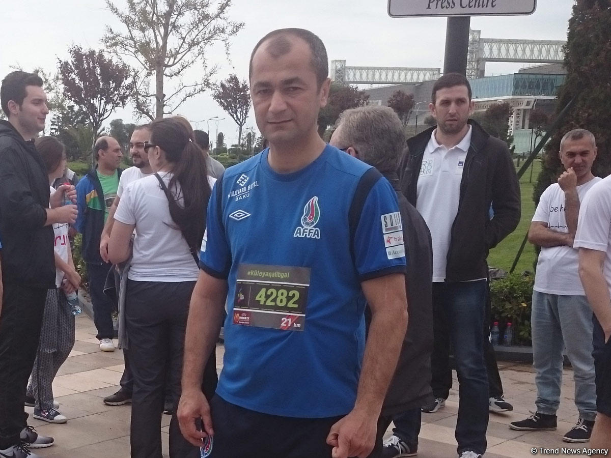 Azerbaijani soccer team’s coach happy with Baku Marathon
