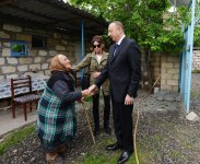 President Ilham Aliyev, his spouse visit Azerbaijan's Tartar, Barda and Aghdam districts