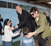 President Ilham Aliyev, his spouse visit Azerbaijan's Tartar, Barda and Aghdam districts