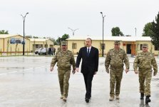 President Ilham Aliyev, his spouse visit Azerbaijan's Tartar, Barda and Aghdam districts