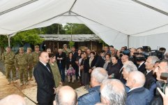 President Ilham Aliyev, his spouse visit Azerbaijan's Tartar, Barda and Aghdam districts