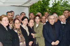 President Ilham Aliyev, his spouse visit Azerbaijan's Tartar, Barda and Aghdam districts