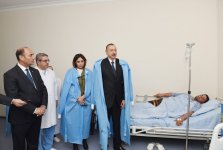 President Ilham Aliyev, his spouse visit Azerbaijan's Tartar, Barda and Aghdam districts