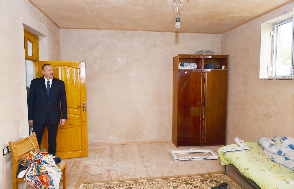 President Ilham Aliyev, his spouse visit Azerbaijan's Tartar, Barda and Aghdam districts