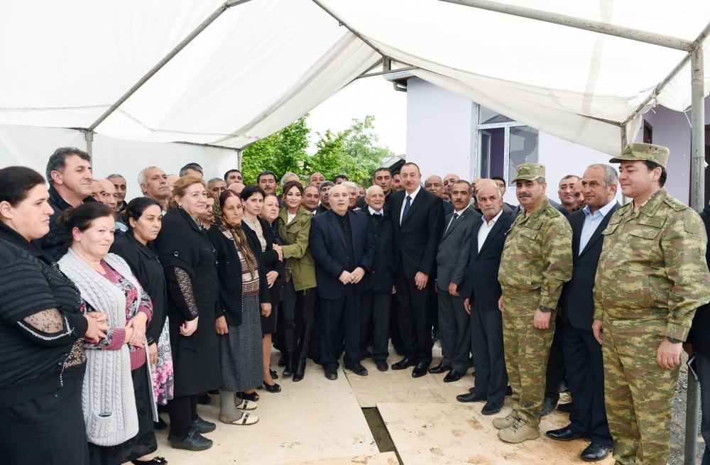 President Ilham Aliyev, his spouse visit Azerbaijan's Tartar, Barda and Aghdam districts