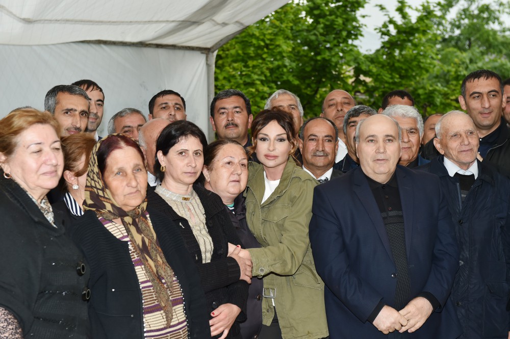 President Ilham Aliyev, his spouse visit Azerbaijan's Tartar, Barda and Aghdam districts