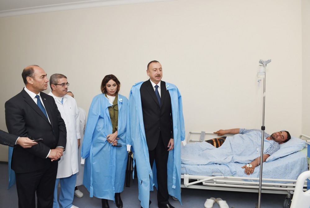 President Ilham Aliyev, his spouse visit Azerbaijan's Tartar, Barda and Aghdam districts