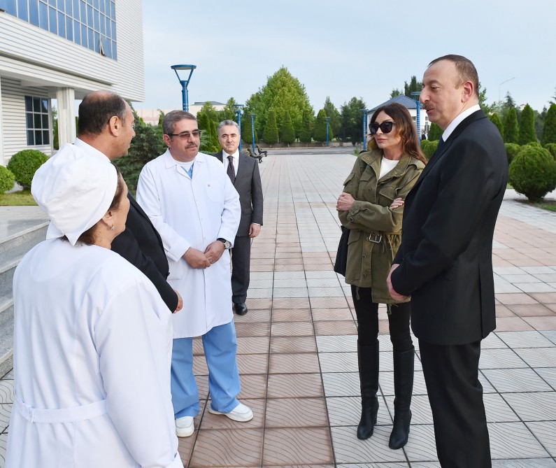 President Ilham Aliyev, his spouse visit Azerbaijan's Tartar, Barda and Aghdam districts