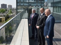 President Ilham Aliyev views conditions created in Heydar Garden