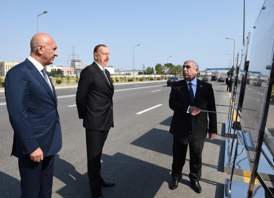 Azerbaijani president reviews newly reconstructed street in Baku’s Nizami district
