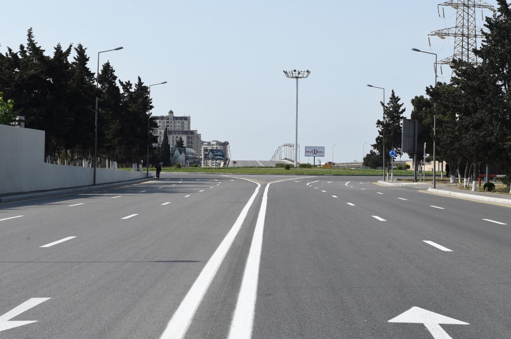Azerbaijani president reviews newly reconstructed street in Baku’s Nizami district