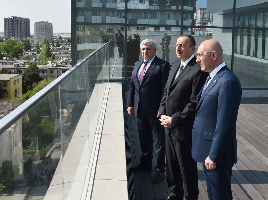 President Ilham Aliyev views conditions created in Heydar Garden